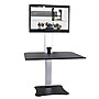 Victor Technology 28" W High Rise™ Electric Single Monitor Standing Desk, Laminate Wood (DC400)  ~#|#~sp14871167_sc7