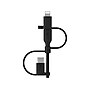 Belkin BOOST CHARGE Universal Lightning/Micro-USB/USB Type-C Cable, Black (CAC001bt1MBK)~#|#~sp149999706_sc7