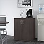 Bush Business Furniture Universal 34" Floor Storage Cabinet with 2 Shelves, Storm Gray (UNS128SG)~#|#~sp150858542_sc7