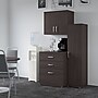 Bush Business Furniture Universal 62"W 3-Piece Modular Storage Set with 5 Shelves, Storm Gray (UNS005SG)~#|#~sp150858615_sc7