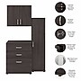 Bush Business Furniture Universal 62"W 3-Piece Modular Storage Set with 5 Shelves, Storm Gray (UNS005SG)~#|#~sp150858616_sc7