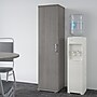 Bush Business Furniture Universal 62" Tall Narrow Storage Cabinet with Door and 3 Shelves, Platinum Gray (UNS116PG)~#|#~sp150858630_sc7
