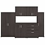 Bush Business Furniture Universal 62" 6-Piece Modular Storage Set with 14 Shelves, Storm Gray (UNS002SG)~#|#~sp150858700_sc7