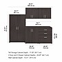 Bush Business Furniture Universal 62" 5-Piece Modular Storage Set with 11 Shelves, Storm Gray (UNS003SG)~#|#~sp150858712_sc7