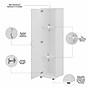 Bush Business Furniture Universal 62" Tall Narrow Storage Cabinet with Door and 3 Shelves, White (UNS116WH)~#|#~sp150858734_sc7