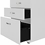 Bush Business Furniture Universal 34" Floor Storage Cabinet with 3 Drawers, White (UNS328WH)~#|#~sp150858753_sc7