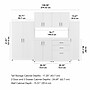 Bush Business Furniture Universal 62" 6-Piece Modular Storage Set with 14 Shelves, White (UNS002WH)~#|#~sp150858759_sc7