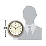 Infinity Instruments Round Retro Wall Clock, 9.5" (10940CG)~#|#~sp150860236_sc7
