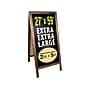 Excello Global Products Gigantic Sandwich Board Sidewalk Chalkboard Sign, Wood, 59" x 27" (EGP-HD-0240-OS)~#|#~sp150961454_sc7
