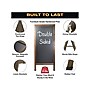Excello Global Products Gigantic Sandwich Board Sidewalk Chalkboard Sign, Wood, 59" x 27" (EGP-HD-0240-OS)~#|#~sp150961455_sc7