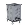 National Public Seating Oklahoma Sound Duet 2-Shelf Metal Mobile A/V Cart with Lockable Wheels, Silver (DCC)~#|#~sp150961524_sc7
