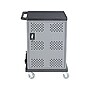 National Public Seating Oklahoma Sound Duet 2-Shelf Metal Mobile A/V Cart with Lockable Wheels, Silver (DCC)~#|#~sp150961526_sc7