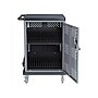National Public Seating Oklahoma Sound Duet 2-Shelf Metal Mobile A/V Cart with Lockable Wheels, Silver (DCC)~#|#~sp150961528_sc7