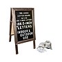Excello Global Products Changeable Message Indoor/Outdoor Sidewalk Sign, 20" x 36", Black/Wood (EGP-HD-0084)~#|#~sp151515973_sc7
