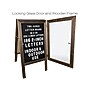 Excello Global Products Changeable Message Indoor/Outdoor Sidewalk Sign, 20" x 36", Black/Wood (EGP-HD-0084)~#|#~sp151515974_sc7