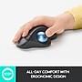 Logitech ERGO M575 Wireless Ergonomic Trackball Mouse, Graphite (910-006197)~#|#~sp152694922_sc7