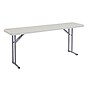 National Public Seating BT1800 Series 6' x 18" Plastic Folding Table, Speckled Gray (BT1872)~#|#~sp152707608_sc7