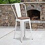 Flash Furniture Lily Contemporary Metal Vertical Back Counter Height Stool, White, 4-Pieces/Pack (4CH3132024GBWHW)~#|#~sp152795639_sc7
