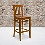 Flash Furniture HERCULES Series Traditional Wood Vertical Slat Back Restaurant Barstool, Cherry, 2-Pieces/Pack (2XUW08BVRTCHY)~#|#~sp152796695_sc7