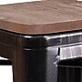 Flash Furniture Lily Industrial Metal Counter Height Stool without Back, Black-Antique Gold (CH3132024BQW)~#|#~sp152800733_sc7