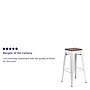 Flash Furniture Lily Industrial Metal Barstool without Back, White (CH3132030WHW)~#|#~sp152803050_sc7