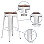 Flash Furniture Lily Industrial Metal Barstool without Back, White (CH3132030WHW)~#|#~sp152803053_sc7