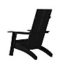 Flash Furniture Sawyer All-Weather Poly Resin Wood Adirondack Chairs, Black, 4/Pack (4JJC14509BK)~#|#~sp152805004_sc7