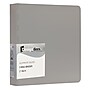 JAM Paper Heavy Duty 2" 3-Ring Non-View Binder, Silver Aluminum (301933555)~#|#~sp152889875_sc7