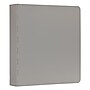 JAM Paper Heavy Duty 2" 3-Ring Non-View Binder, Silver Aluminum (301933555)~#|#~sp152889876_sc7