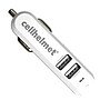 cellhelmet 4.8-Amp 3-Port USB Car Charger with USB-A to Lightning Flat Cable, 3 Feet (CAR-4.8/3-B+F-LIGHT-3-W)~#|#~sp154190818_sc7