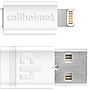 cellhelmet Charge and Sync USB-C to Lightning Flat Cable, 6 Feet (CABLE-F-LIGHT-6-W)~#|#~sp154191432_sc7
