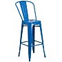 Flash Furniture Kai Contemporary Metal Slat Back Bar Stool, Blue (CH3132030GBBL)~#|#~sp154582767_sc7
