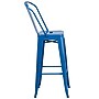 Flash Furniture Kai Contemporary Metal Slat Back Bar Stool, Blue (CH3132030GBBL)~#|#~sp154582784_sc7