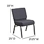 Flash Furniture HERCULES Series Fabric Church Stacking Chair, Dark Gray/Silver Vein Frame (FDCH02214SVDKGY)~#|#~sp154588026_sc7