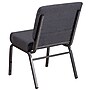 Flash Furniture HERCULES Series Fabric Church Stacking Chair, Dark Gray/Silver Vein Frame (FDCH02214SVDKGY)~#|#~sp154588027_sc7