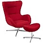 Flash Furniture Fabric Swivel Wing Chair with Ottoman, Red (ZBWINGCHOTREDFB)~#|#~sp154745818_sc7