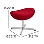 Flash Furniture Fabric Swivel Wing Chair with Ottoman, Red (ZBWINGCHOTREDFB)~#|#~sp154745824_sc7