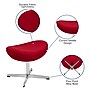 Flash Furniture Fabric Swivel Wing Chair with Ottoman, Red (ZBWINGCHOTREDFB)~#|#~sp154745845_sc7