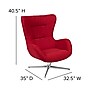 Flash Furniture Fabric Swivel Wing Chair with Ottoman, Red (ZBWINGCHOTREDFB)~#|#~sp154745846_sc7