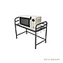 Mind Reader Microwave Shelf Counter Unit with Hooks, Black (1TCOUMIC-BLK)~#|#~sp15488865_sc7