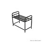 Mind Reader Microwave Shelf Counter Unit with Hooks, Black (1TCOUMIC-BLK)~#|#~sp15488869_sc7