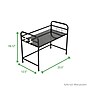 Mind Reader Microwave Shelf Counter Unit with Hooks, Black (1TCOUMIC-BLK)~#|#~sp15488873_sc7