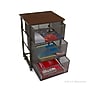 Mind Reader 3 Tier Metal Mesh Drawer Mobile Cart, Black (3TMESHC-BLK)~#|#~sp15489007_sc7
