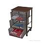 Mind Reader 3 Tier Metal Mesh Drawer Mobile Cart, Black (3TMESHC-BLK)~#|#~sp15489010_sc7