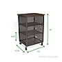 Mind Reader 3 Tier Metal Mesh Drawer Mobile Cart, Black (3TMESHC-BLK)~#|#~sp15489014_sc7