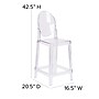 Flash Furniture Ghost Counter Stool in Transparent Crystal with Oval Back, 4/Pack (4OWGHOSTBACK24)~#|#~sp155519401_sc7