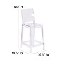 Flash Furniture Ghost Counter Stool in Transparent Crystal with Square Back, 4/Pack (4OWSQUAREBACK24)~#|#~sp155519473_sc7