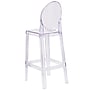 Flash Furniture Ghost Barstool in Transparent Crystal with Oval Back (OWGHOSTBACK29)~#|#~sp155520644_sc7