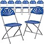 Flash Furniture HERCULES Series 800 lb. Capacity Plastic Fan Back Folding Chair, 8/Pack (8LEL4BL)~#|#~sp155524334_sc7