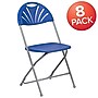 Flash Furniture HERCULES Series 800 lb. Capacity Plastic Fan Back Folding Chair, 8/Pack (8LEL4BL)~#|#~sp155524337_sc7